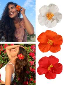 3 peças de hibisco