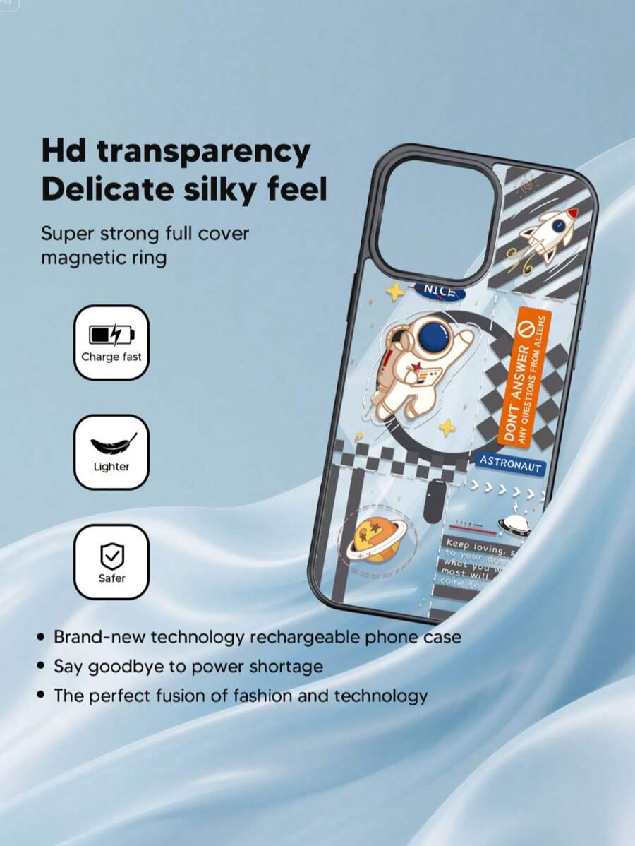 Funda de teléfono con carga inalámbrica magnética, marco de silicona suave, panel transparente de acrílico, patrón pintado delicado. Funda de teléfono de alta transparencia, sin amarillamiento, anti-caídas y anti-golpes, compatible con Samsung S24plus/25plus 25Ultra A15 A35 A55, Apple 11, 12, 13, 14, 15, 16, 16PROMAX, 15PROMAX, 14PROMAX, 14/15plus, 14PRO, 15PRO, 16PRO, 16plus