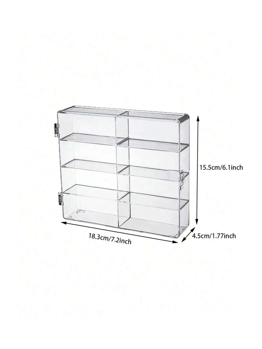 1 PEZZO, Mobile espositore in plexiglass, espositore per 8 auto , scatola di storage per auto in miniatura, scatola di storage per ufficio, usato per la decorazione della casa