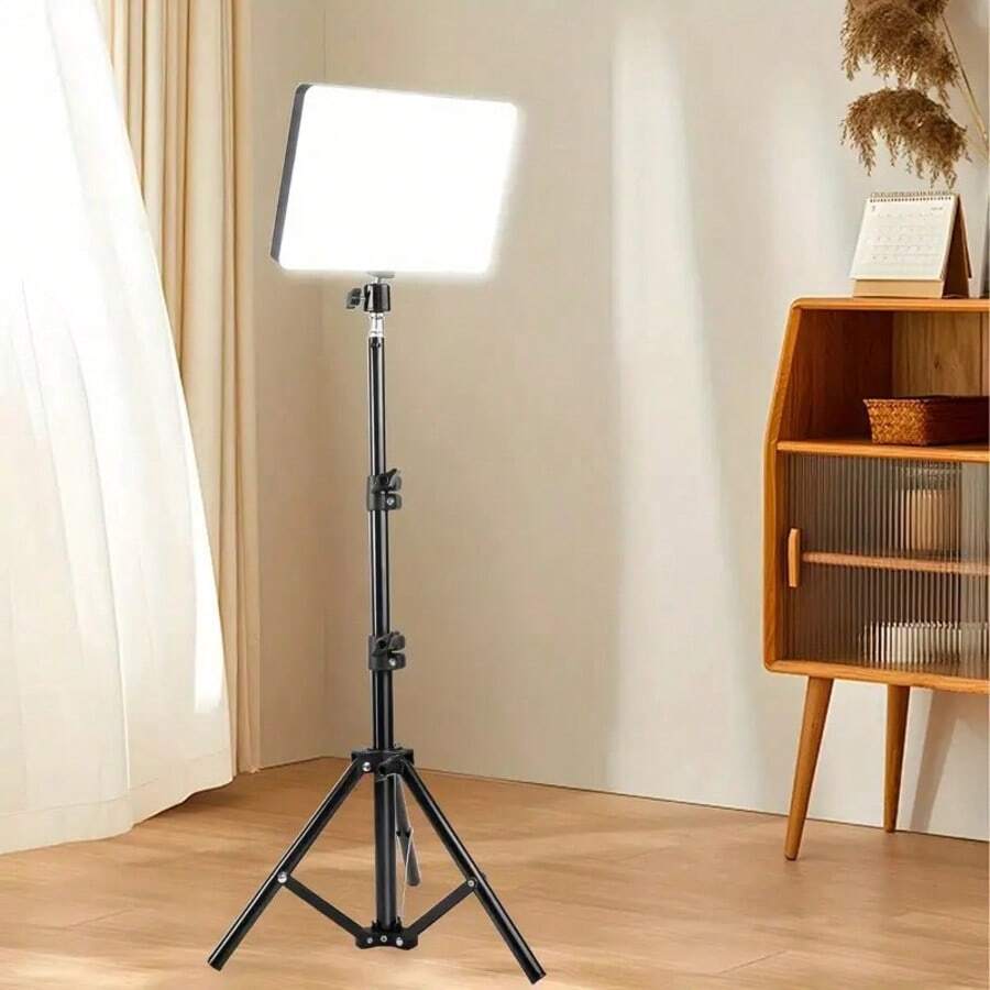 Anneau lumineux LED de 10 pouces avec lumière de remplissage LED ajustable à trois couleurs, trépied de 43 pouces et support pour téléphone, alimenté par USB. Anneau lumineux pour le maquillage avec trépied, alimenté par USB, kit d'éclairage pour diffusion en direct à l'intérieur, lumière pour photo et vidéo