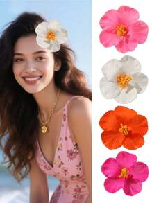 4 peças de hibisco