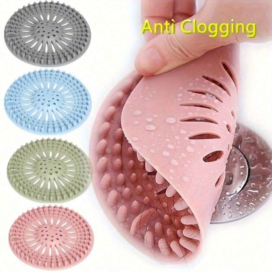 1pc Hair Drain Catcher, Keeps Drain Clean And Unclogged, Shower Drain Hair Strainer Filter Kit