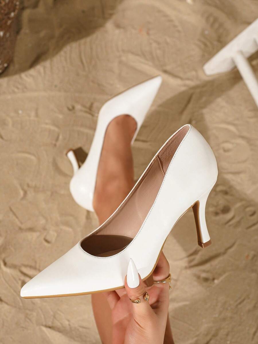 On feet& in love Scarpe col tacco a spillo eleganti dalla punta affusolata e senza lacci, adatte per l'ufficio e i tragitti casa-lavoro