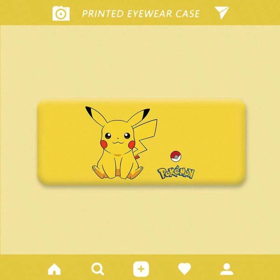 pokemon Pikachu Brillenetui, tragbar, anti-einklemmend, Brillenaufbewahrungsbox