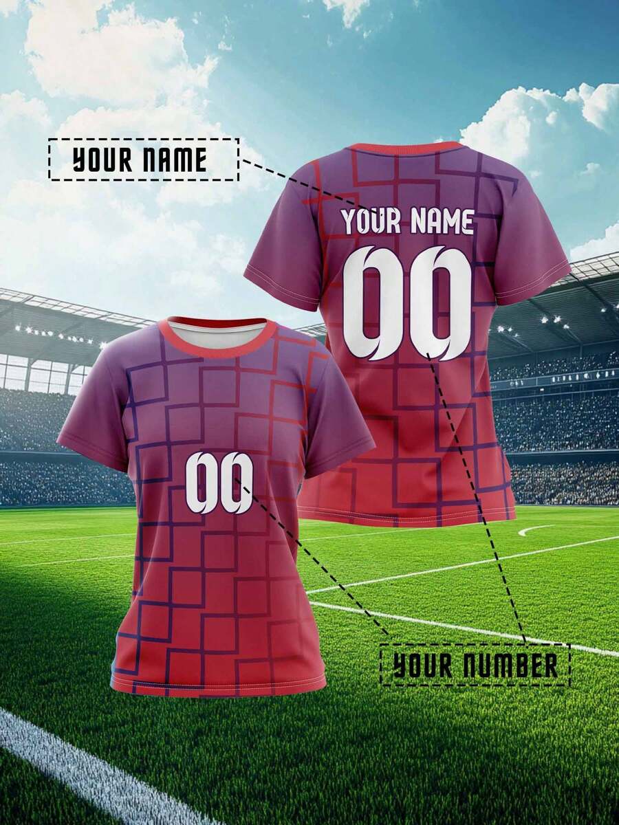 2025 Personalisiertes Sportjersey, Sommer Neu Lässig Outdoor Training Sport Einzel Top Kurzarm Damen Sport Team Club Training Gym Jersey Top Mit Vorder- Und Rückseite Bedrucktem Namen Und Nummer, Atmungsaktiv Und Komfortabel Für Alltag, Party, Weißes Unterhemd
