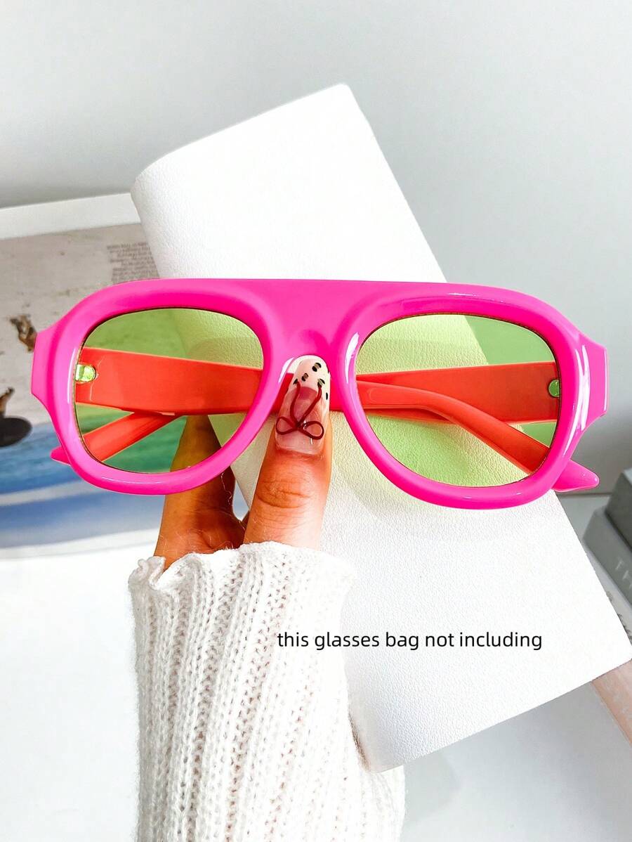 Ochelari de soare Retro Pilot Border pentru femei și bărbați, ochelari de soare cu lentile decorative, potriviti pentru petreceri zilnice pe plajă, fotografiere pe stradă, ochelari de soare Preppy pentru școală, în formă de scut, nuanțe de ochelari de soare