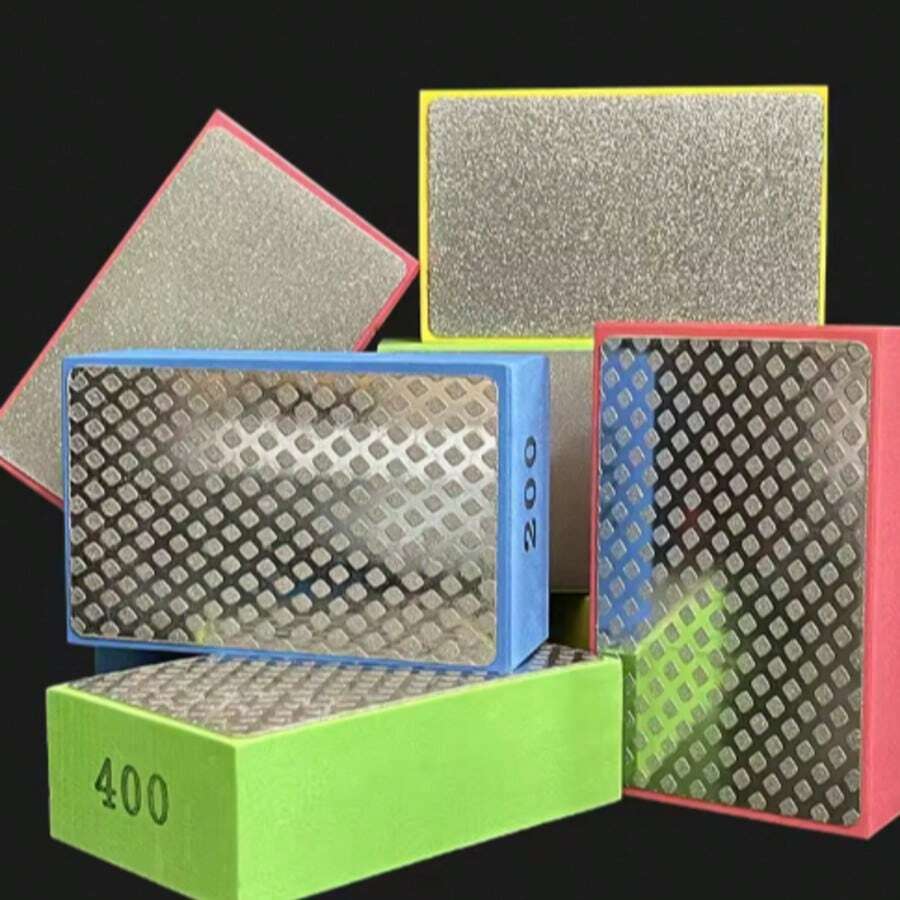 60/100/200/400 # Pads zum Polieren mit Diamanten von Hand Pads zum Schleifen von Schleifmitteln in Glas pro Stein Instrumente zum Polieren mit Schleifscheiben pro Stein