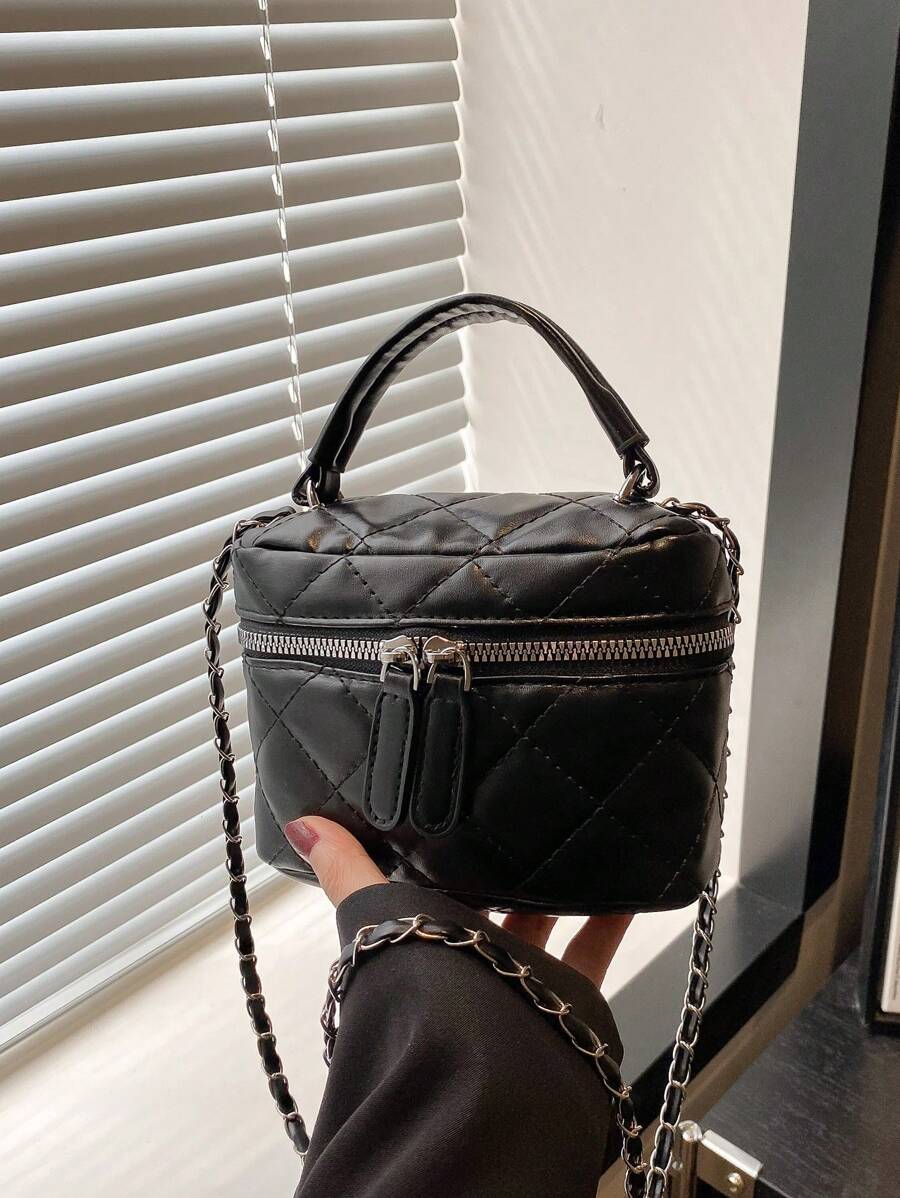Bolso cuadrado mini súper popular del año, nuevo bolso de mano versátil de unicolor para mujer