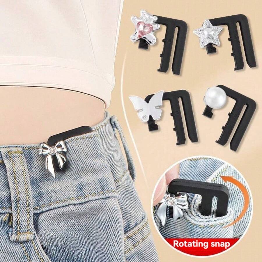 1/2/3/4/5 buc talie reglabilă Cincher cataramă blugi talie reductor Extender elastic talie pantaloni accesorii