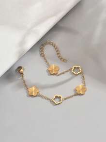 Five Leaf Flower Bracelet
