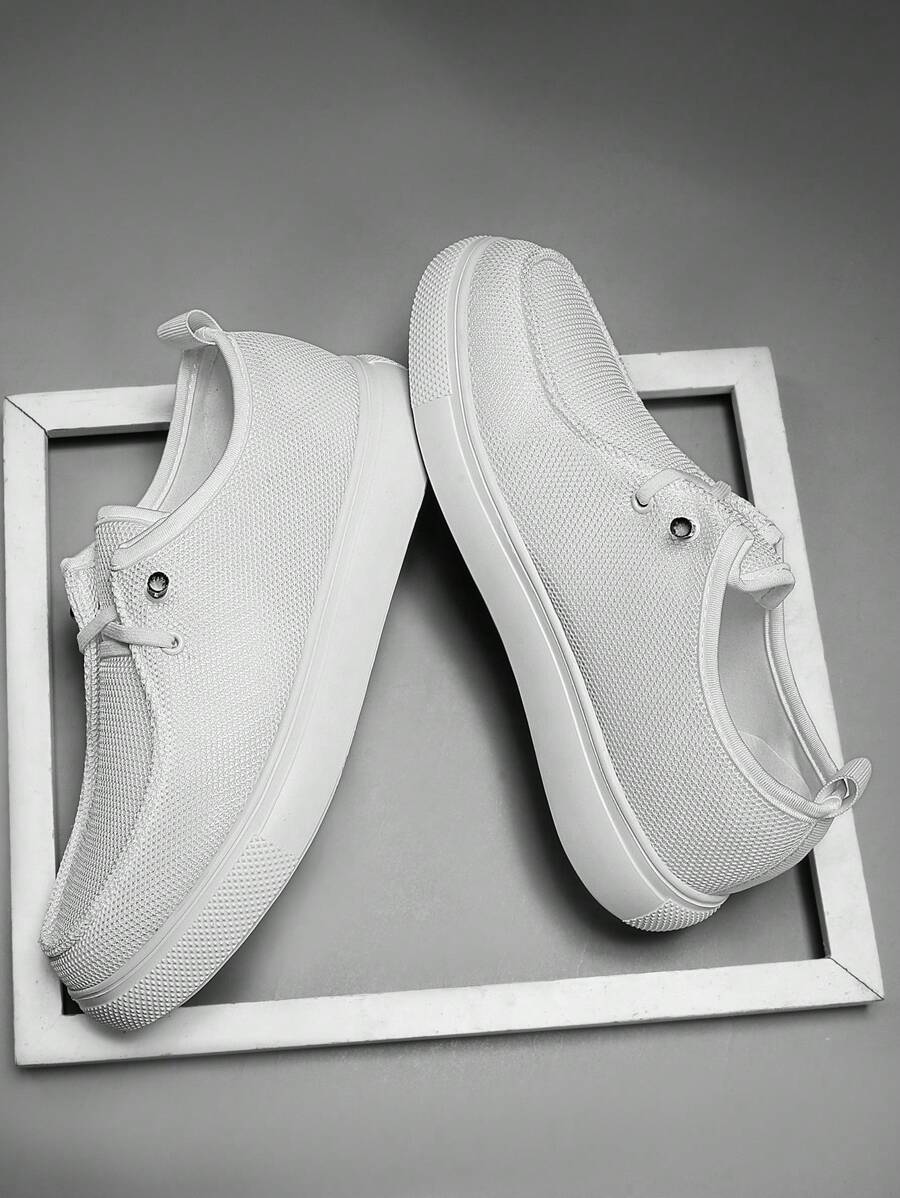 Mocassini leggeri e traspiranti da uomo - scarpe casual da passeggio confortevoli, design semplice da infilare, tomaia in maglia, suola ammortizzata, suola ammortizzante, stile casual sportivo, adatto per l'uso quotidiano, sneaker unisex