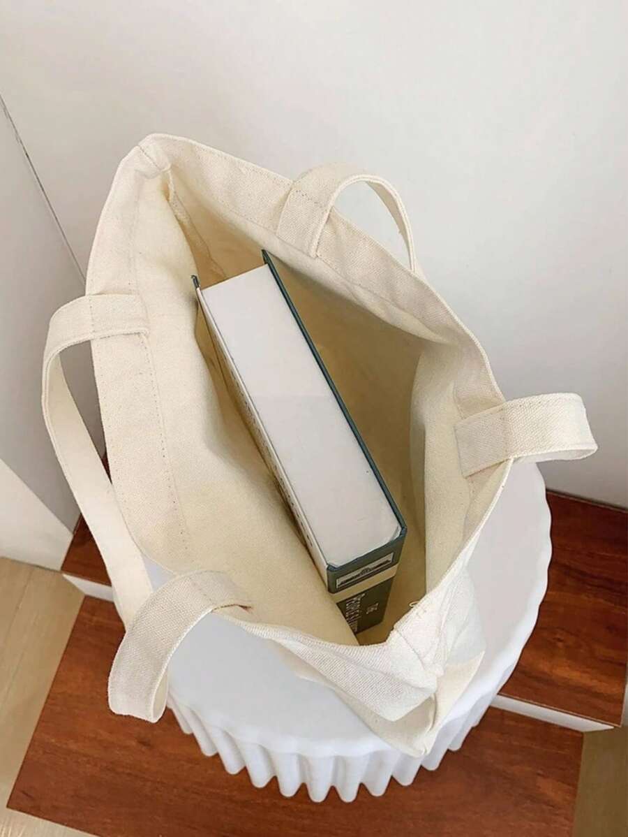 Bolso de tote de gran capacidad con estampado floral de moda minimalista para mujeres