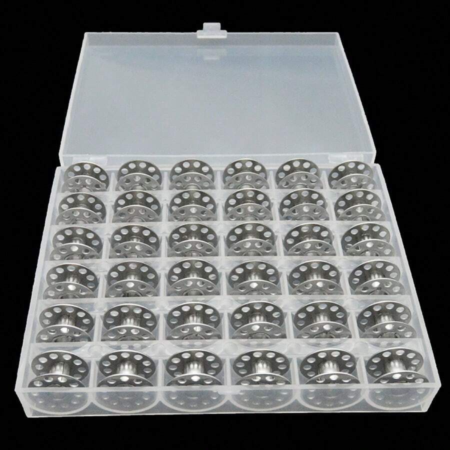 Caja de almacenamiento para bobinas de máquina de coser, caja de almacenamiento de piezas del hogar