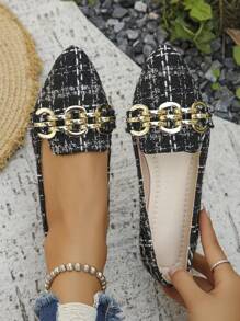 Black and White Long Lines (double White Lines)-chain