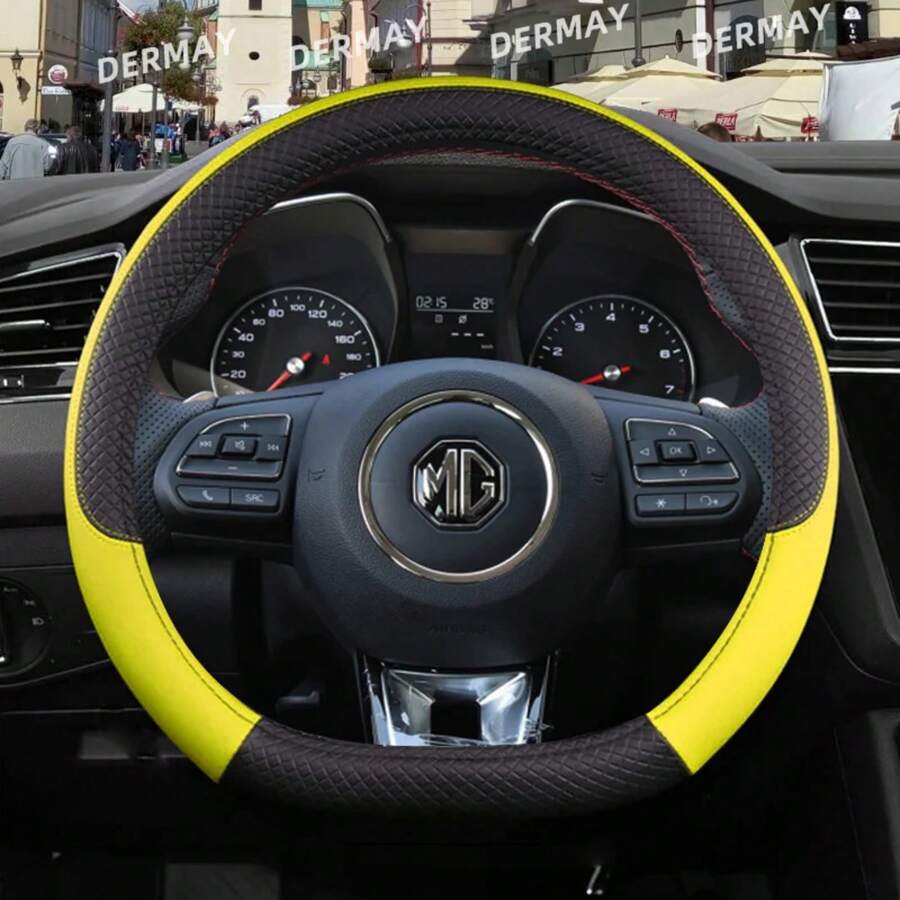 For MG HS ZS EV MG3 3SW MG5 MG6 MG7 ZR EHS EZS GT 9 Colors Car Steering Wheel Cover PU Leather Non-Slip Auto Accessories