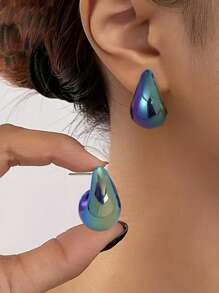 Purple Tear Earrings