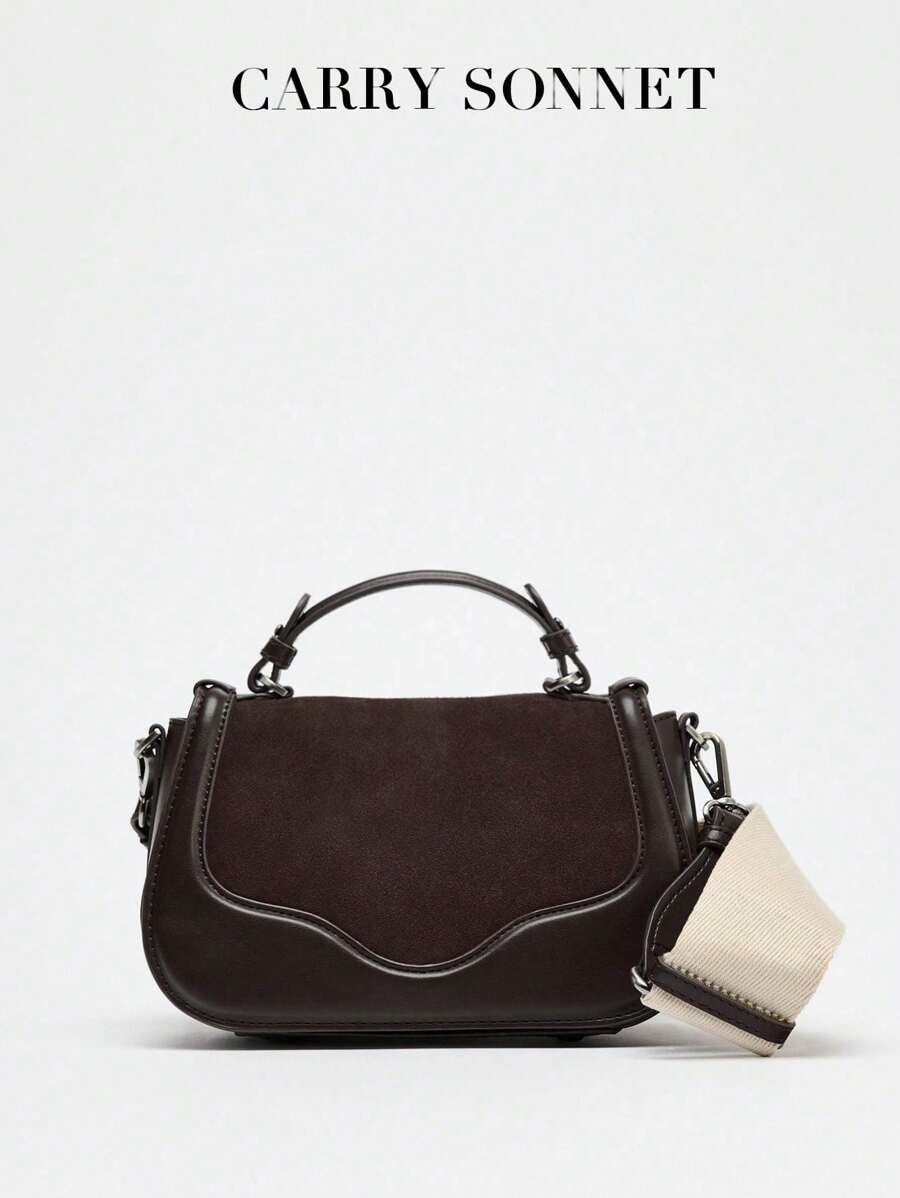 Classic Leather Satchel Bags For Women Big Crossbody Purse Chic Designer Top Handle Bag
