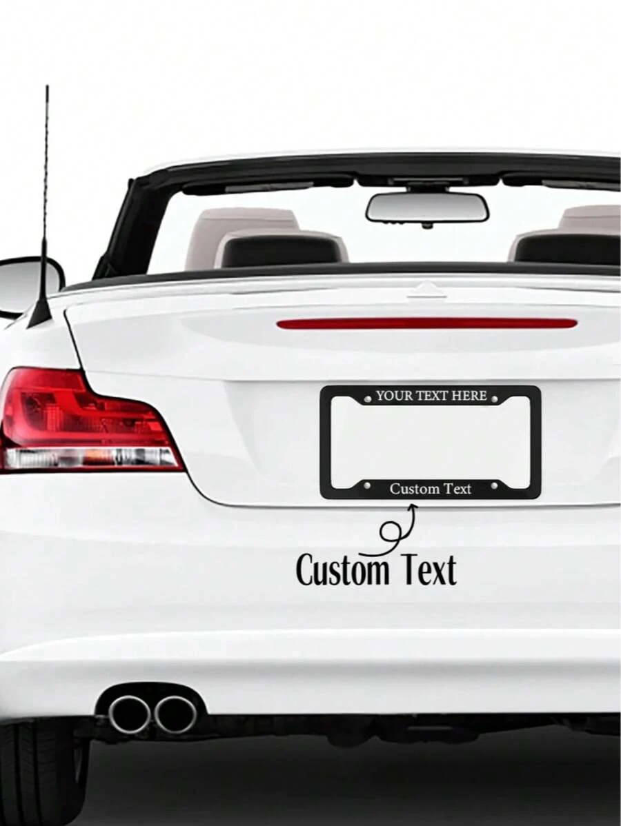 1 Customized License Plate Frame, Customized Photo Frame, Customized Name, Customized License Plate, Frame, Car Frame, Customized Frame, Gift For Dad, Gift For Her, Gift For Him