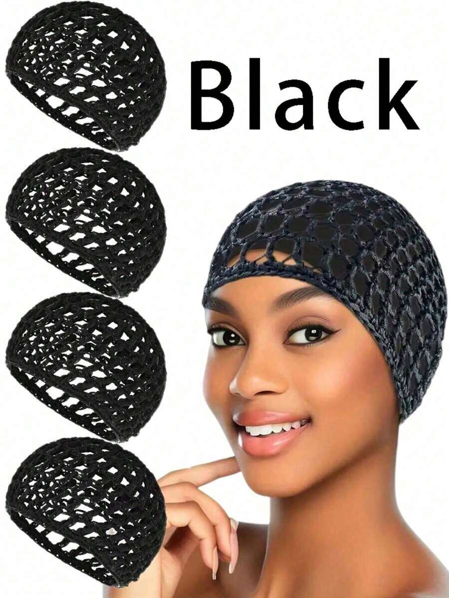 1 Pieza de Gorro de Malla Hueco y Transpirable de unicolor para Mujer, Gorro de Dormir de Ganchillo Engrosado para el Cuidado del Cabello, Adecuado para Accesorios de Cabello de Uso Diario, Vuelta al Colegio, Accesorios de Viaje y Vacaciones para Mujer