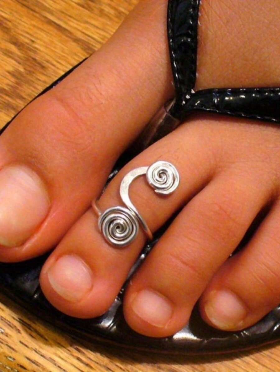 Joyería corporal: anillo para el dedo del pie sexy de estilo bohemio, joyería corporal de verano sin perforación, joyería corporal de plata y de oro