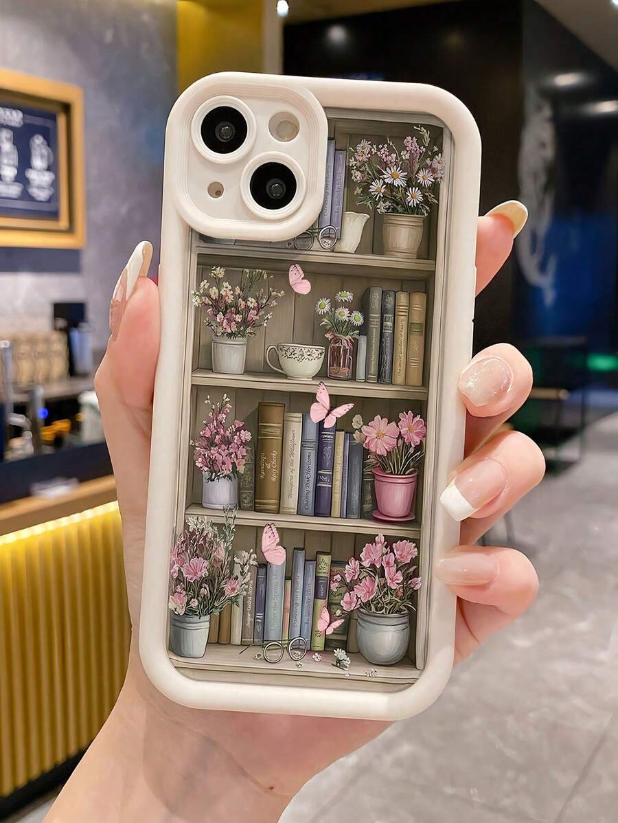 1 Stück Blumenregal weiß stoßfeste matte Ganzkörper Fallschutz Handyhülle kompatibel mit iPhone 16 Pro Max/16 Plus/16 Pro/16, 15 Pro Max/15 Plus/15 Pro/15, 14 Pro Max/14 Plus/14 Pro/14, 13 Pro Max/13 Pro/13, 12 Pro Max/12 Pro/12, 11 Pro Max/11 Pro/11, XS Max/XR/XS, 7/8 Plus/7/8 Schutzhülle