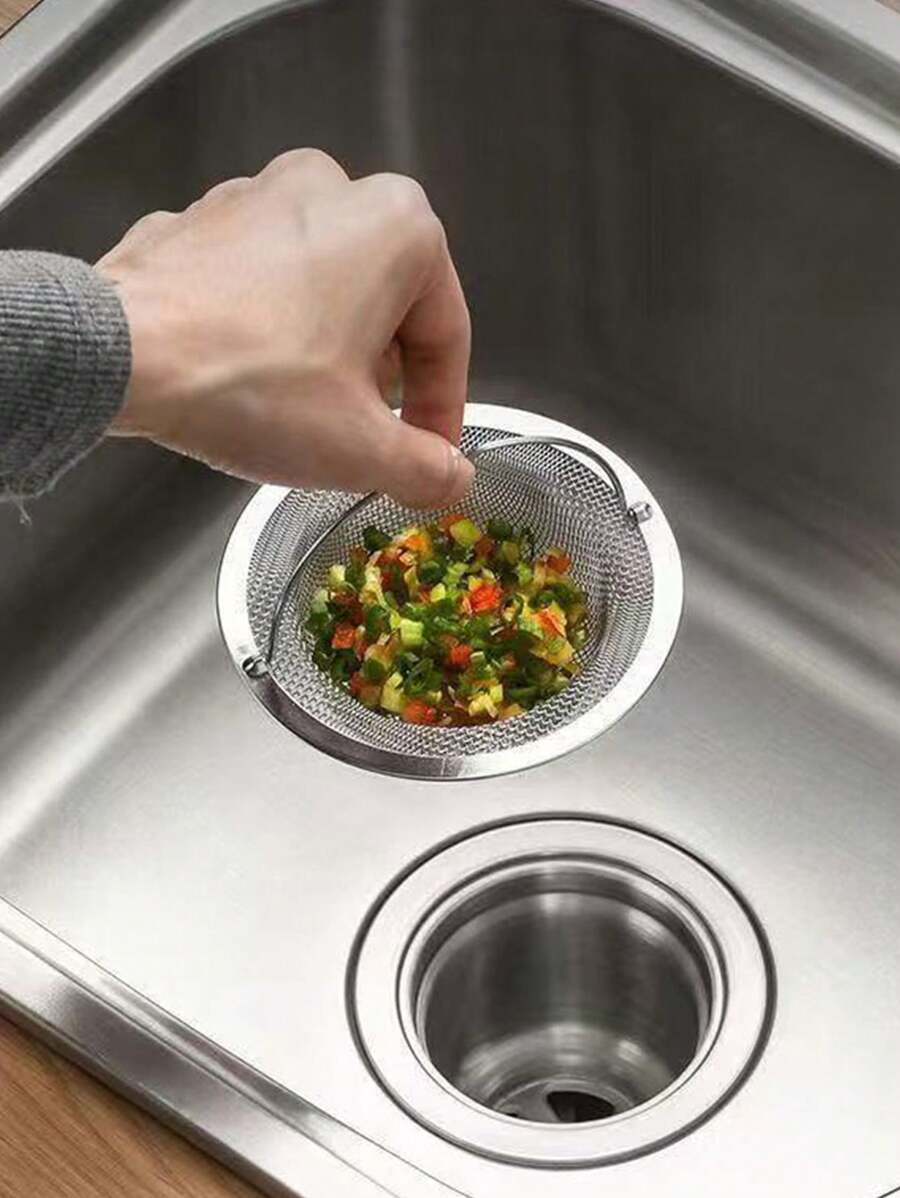 1/3 Stück Spülbecken Filter, Küchen Abflussfilter, Scheiben Filter, für Spülbecken mit Griffen, Metall Spülbecken Filter, Bodenablauf für Küchengeschirr