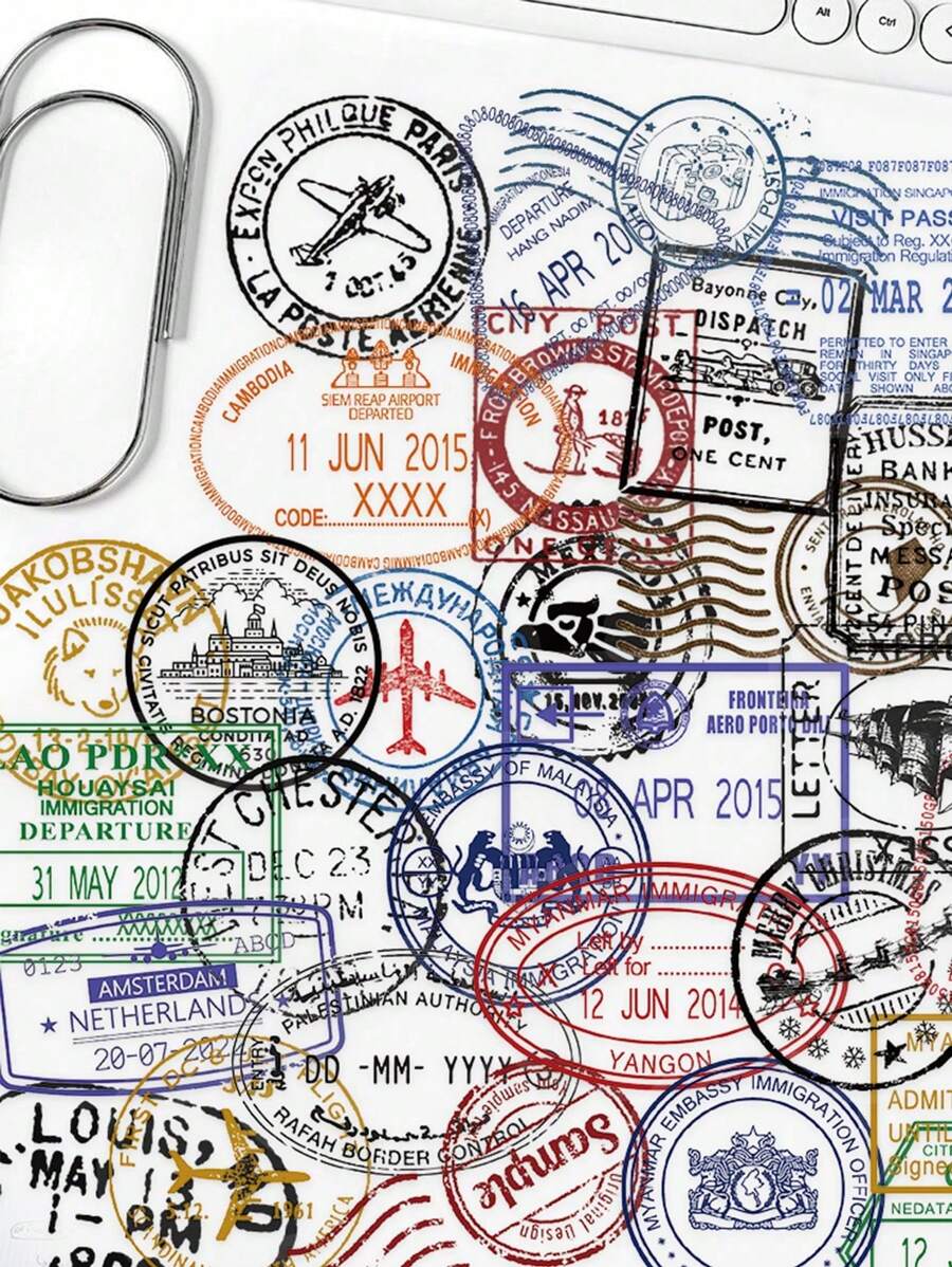 60pcs Transparent Retro Postmark Series Stickers, Suitable For Scrapbooking, Diaries, Notebooks, Water Bottles, Cars, Etc. Faith-Based Designs With Positive Messages, Great Gift,School Supplies,Back To School