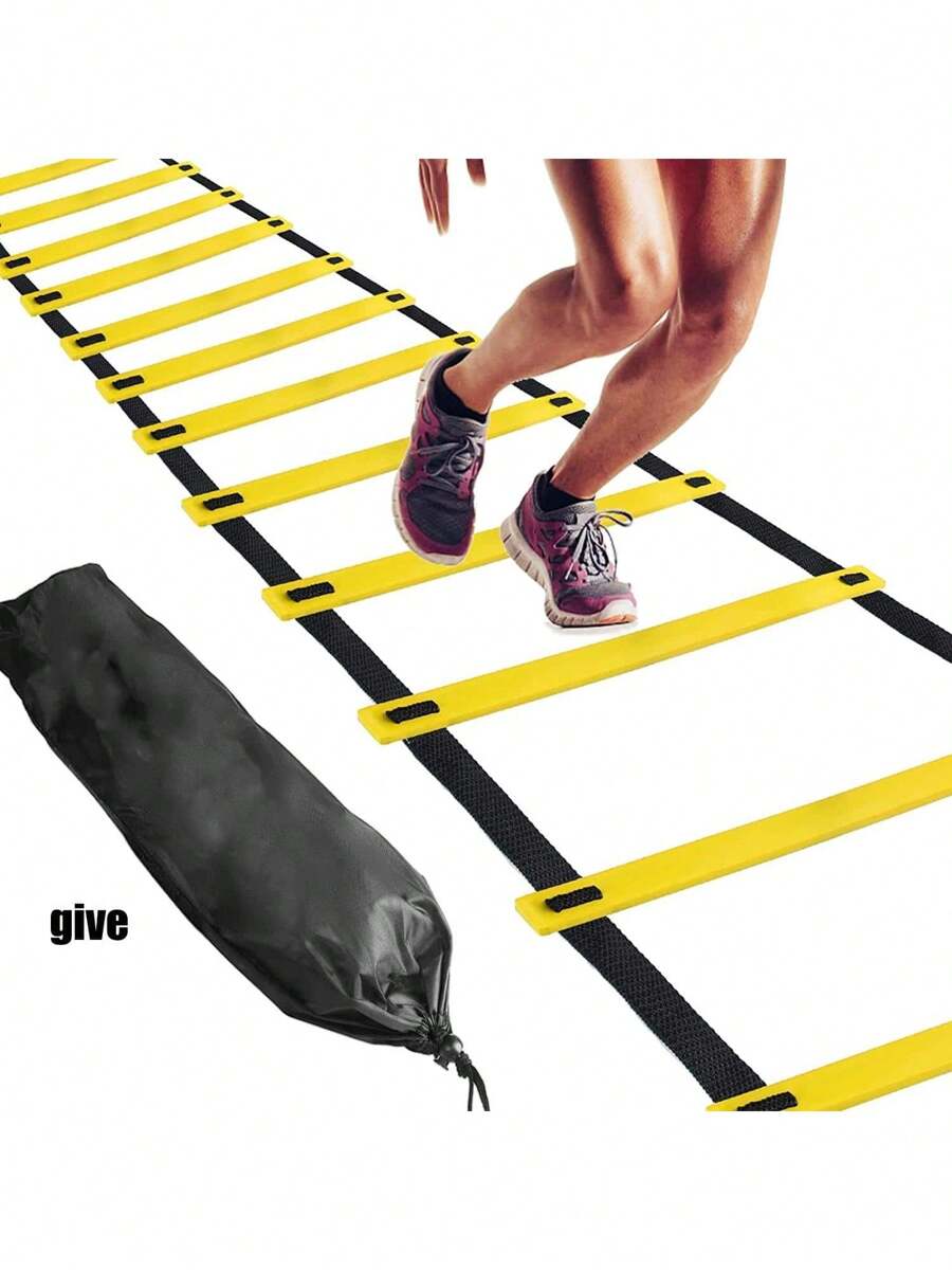 12 Degraus Escada de Agilidade, Escada de Velocidade, Escada de Treinamento para Futebol, Velocidade, Futebol, Treinamento de Fitness para os Pés, com Bolsa de Transporte, Equipamento de Treinamento de Agilidade