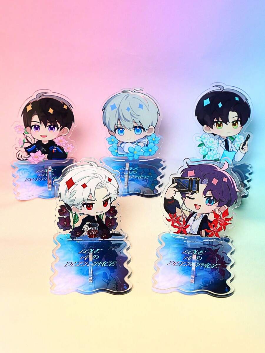1pc Hot Game Love And Deepspace Creative Phone Stand, 5 Styles And Colors To Choose From, Small Size, Removable, Easy To Carry, Suitable For Various Occasions