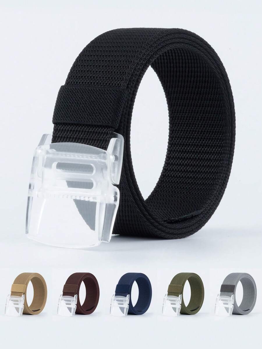 1 Stück Herren transparenter Windelgurt mit Druckknopf, Lässig Alltag/Musikfestival Tragen, schnalle Gürtel für Hosen für Outdoor
