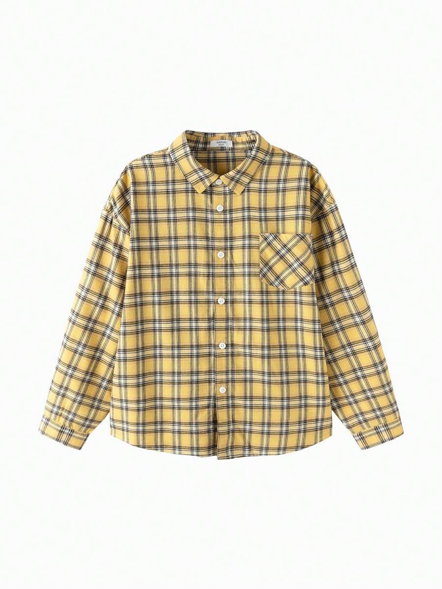 Balabala Camisa Manga Longa Combinando Pais e Filhos 2025 Novo Macio e Confortável