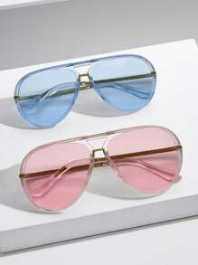 2 Pieces (pink + Transparent Blue)