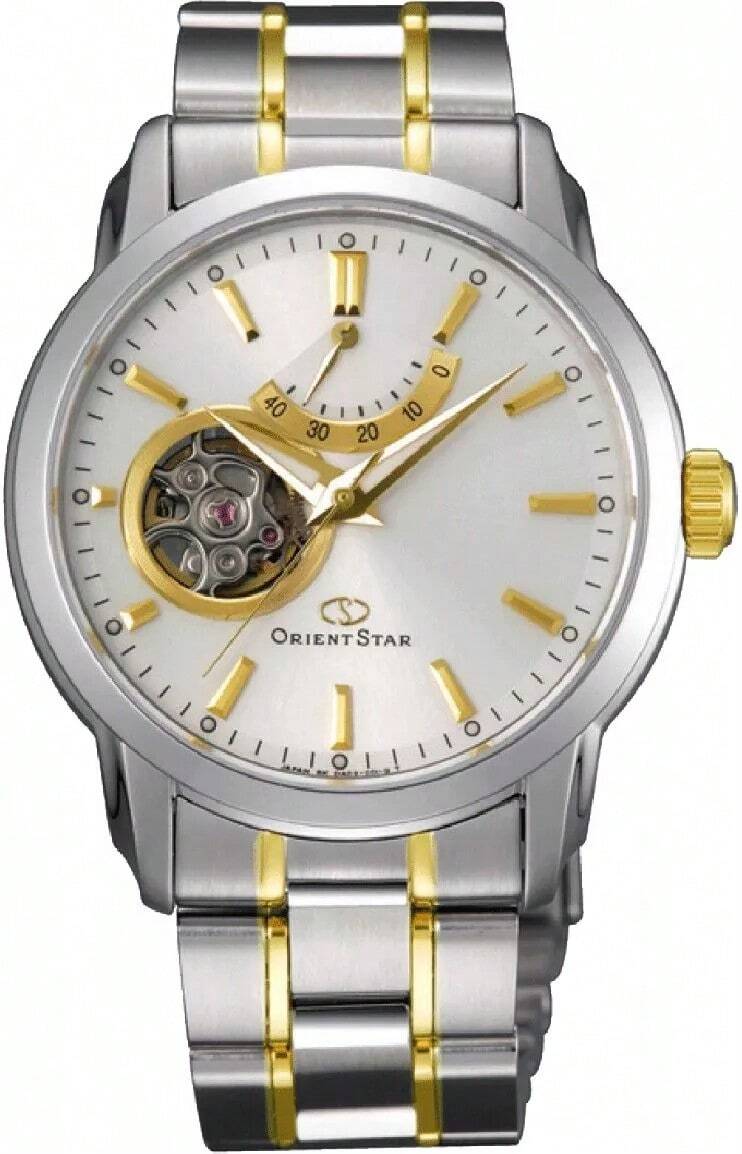 Orient Orient Star Men's Mechanical Watch With Stainless Steel Strap, White Dial, Business And Leisure Style, Suitable For Daily Work And Life, Various Holidays, Gift Giving And Dating SDA02001W0