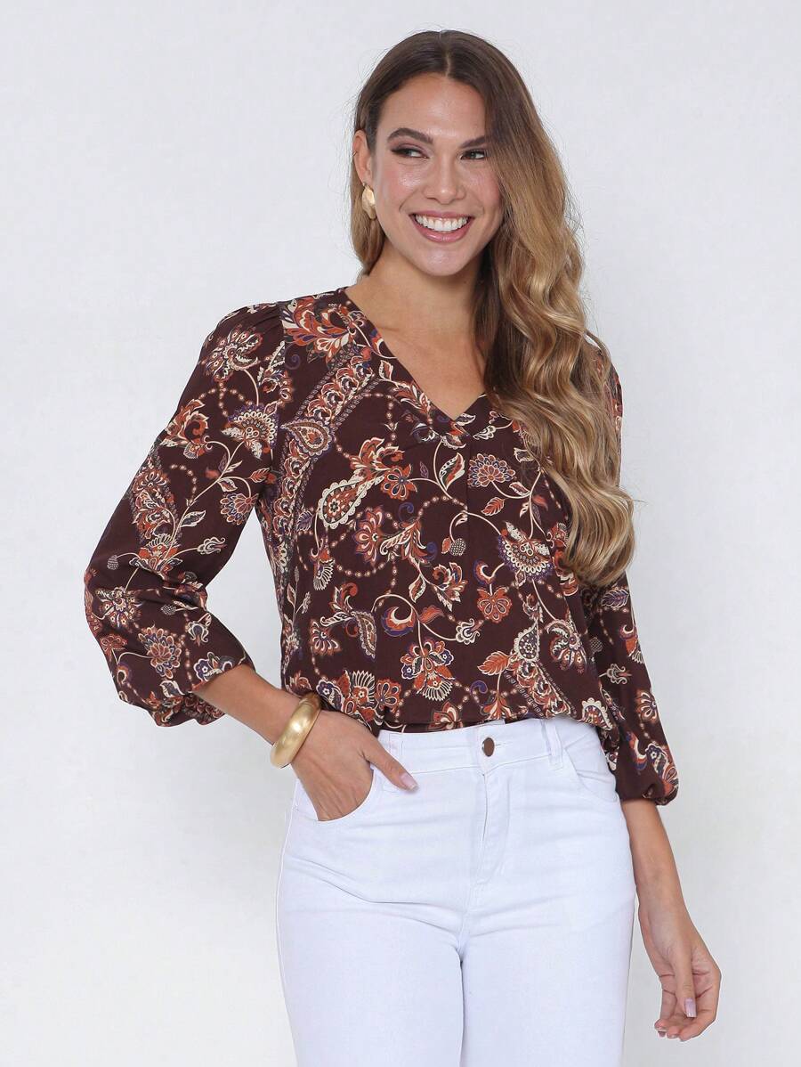 Blusa Intens Manga Longa Viscose