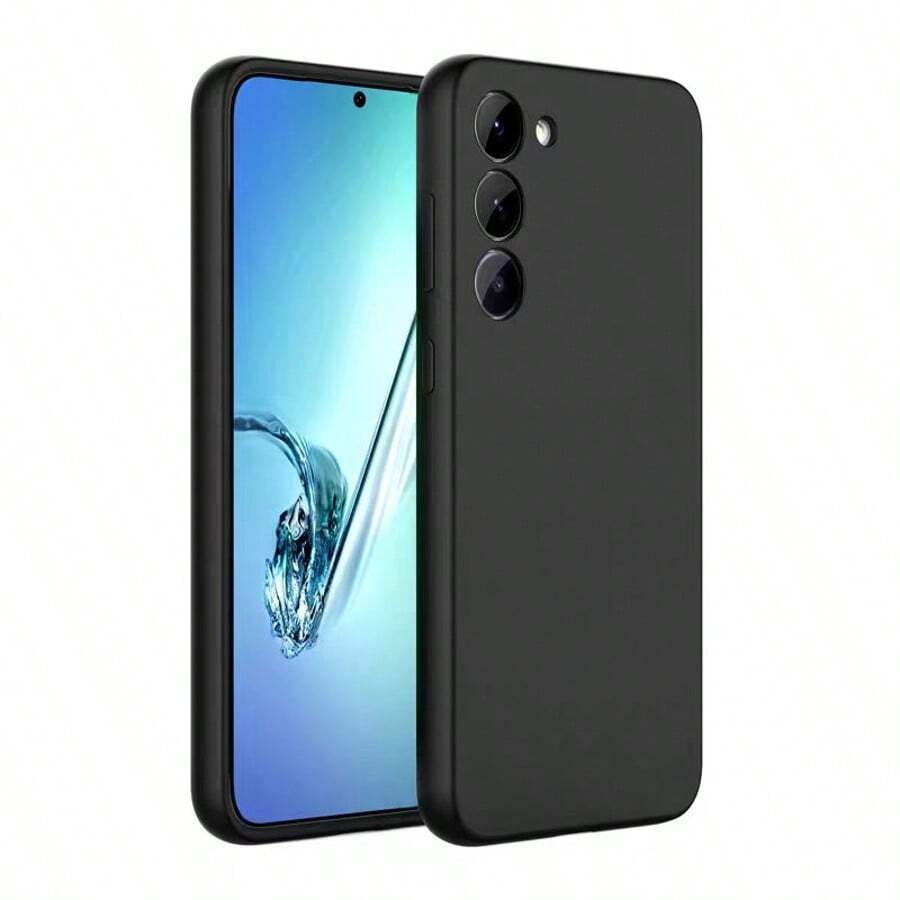 1 pieza Funda de teléfono negra compatible con Galaxy S25/Galaxy S25 Plus/Galaxy S25 Ultra/Galaxy S23+/Galaxy, Funda de teléfono negra, Funda protectora de teléfono, Carcasa de teléfono, Funda de teléfono, Funda de teléfono anti-caídas, Funda de teléfono negra, Funda de teléfono minimalista, Funda de teléfono de unicolor, Funda de teléfono negra, Funda de teléfono anti-caídas de TPU (resistencia anti-caídas de grado militar), Funda de teléfono delgada, Carcasa de teléfono, Funda de teléfono, Funda anti-caídas de teléfono, Funda de teléfono, Funda protectora de teléfono, Carcasa de teléfono, Funda de teléfono anti-caídas
