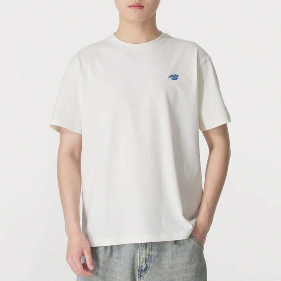 New Balance New Balance NB Men's Tops 2025 Summer New Sports Casual Retro Letters Comfortable Breathable Round Neck Short-Sleeved T-Shirt AMT52312CIC