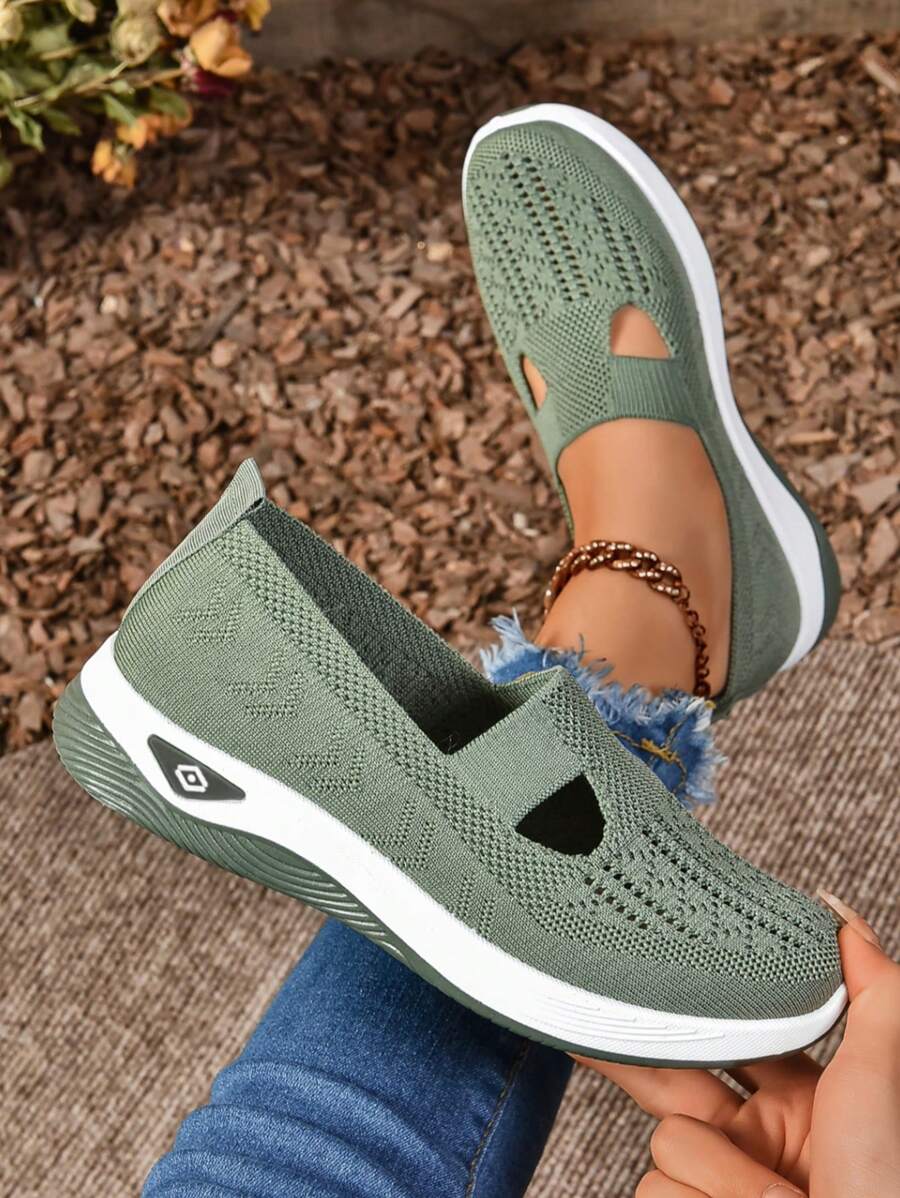 Scarpe casual traspiranti in rete per donne, morbide e leggere, adatte per uso quotidiano, per camminare per donne di mezza età e anziane, scarpe da passeggio all'aperto per mamme, scarpe per pendolarismo e tempo libero, scarpe da donna per tutte le stagioni