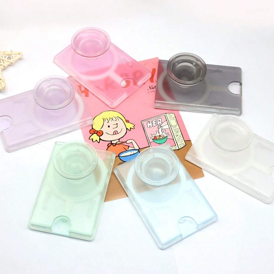 Soporte magnético para tarjetas de colores tipo macarrón, con 1-3 ranuras para tarjetas y función atril, conveniente para estudiantes y viajeros, excelente para uso diario y ver videos