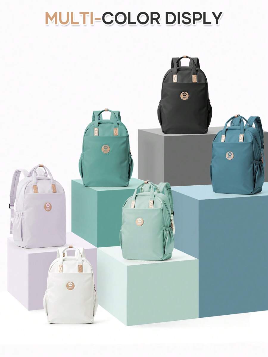 Mochila para Laptop de Viagem, Mochilas Escolares Extra Grandes de 14-15,6 Polegadas para Adolescentes Meninos e Meninas, Mochila Preta À Prova d''Água para Meninas, Bolsa de Computador Resistente para Meninos com Camada para Computador, Mochilas À Prova d''Água, Opção Multicolorida, Presentes para Crianças