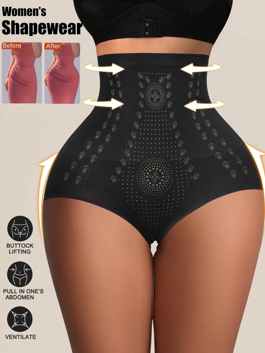 1 Pc Seamless Shaping Panties High Waist Tummy Control Underwear Slimming Butt Lifter Waist Trainer Body Shaper Panties Women Shapewear Bottoms Sheath Flat Belly Woman Lingerie Briefs