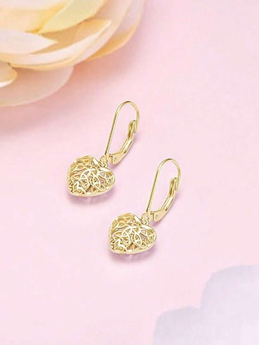 1 Pair Gorgeous Drop Earrings Wedding Anniversary Ear Jewelry For Wedding Engagement Anniversary Party Jewelry Valentine's Day Gift
