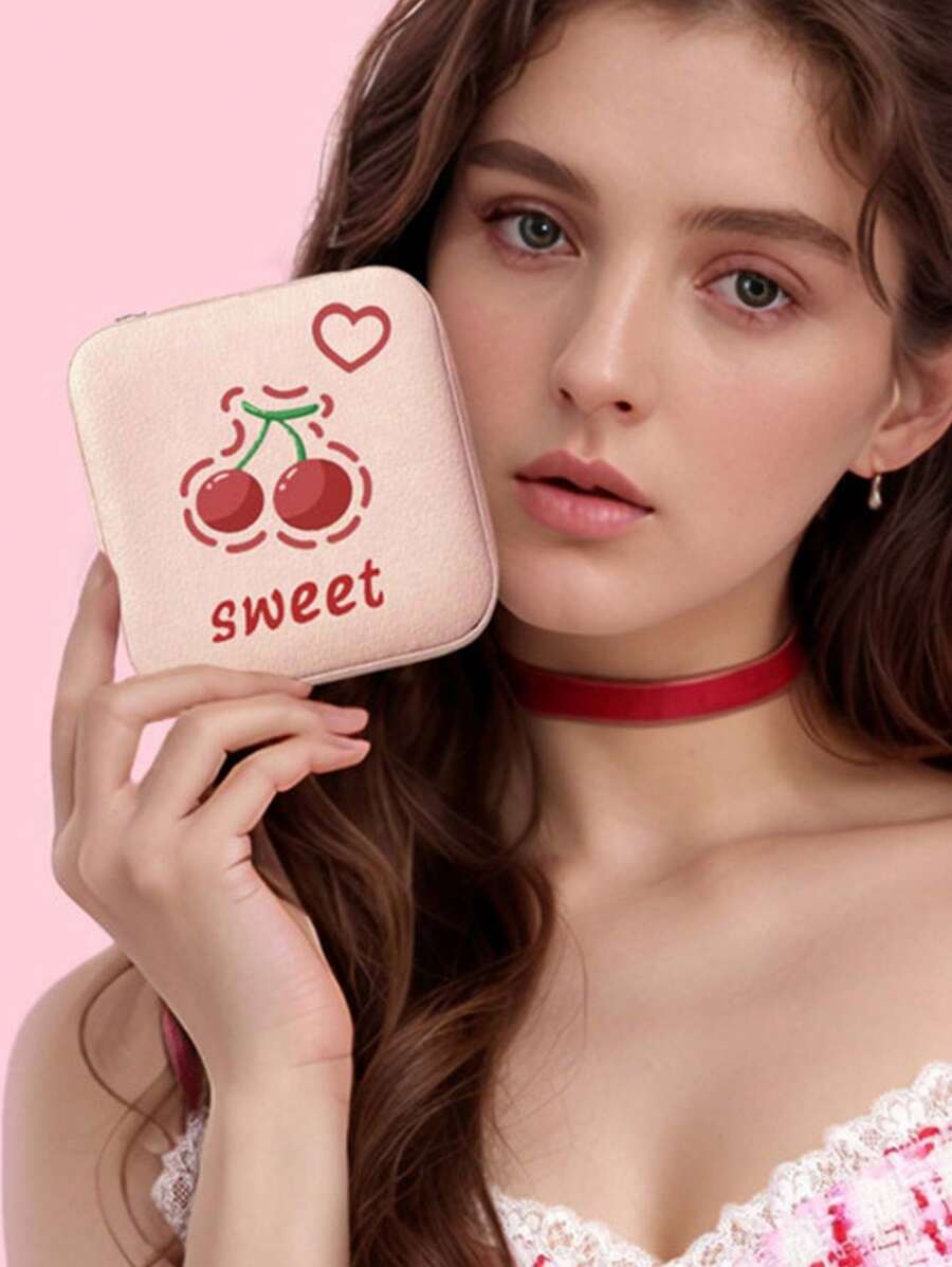 1pc Jewelry Box, Large Capacity Jewelry Storage Box, Jewelry Organizer Box, Miniature Jewelry Case, Jewelry Savings Box, Portable Travel Jewelry Box, Makeup Box, Various Jewelry Boxes,Simple Travel & Home Jewelry Box For Women Storage Organizer Travel Essentials Back To School Dormitory Storage
