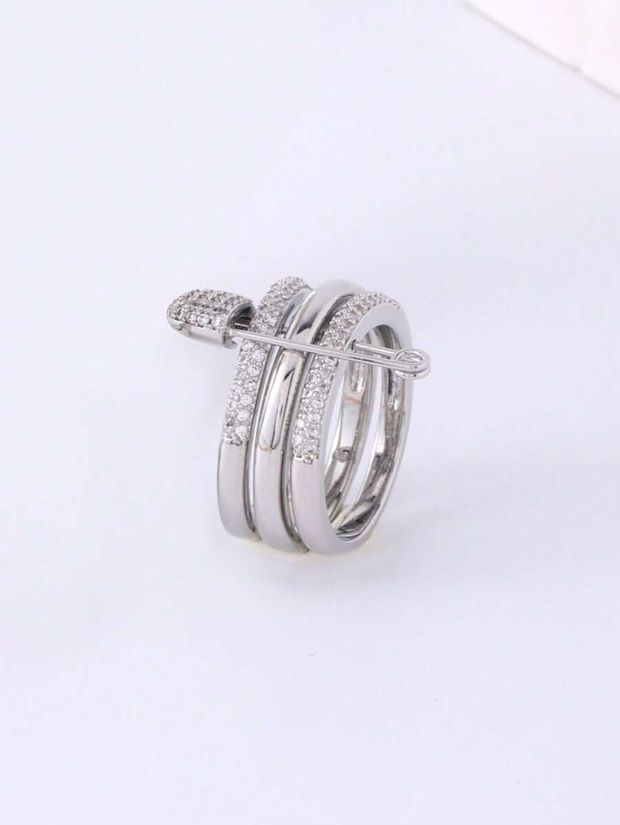 Conjunto de pulseiras de microzircônia destacáveis e modernas, joias personalizadas adequadas para festas e uso diário