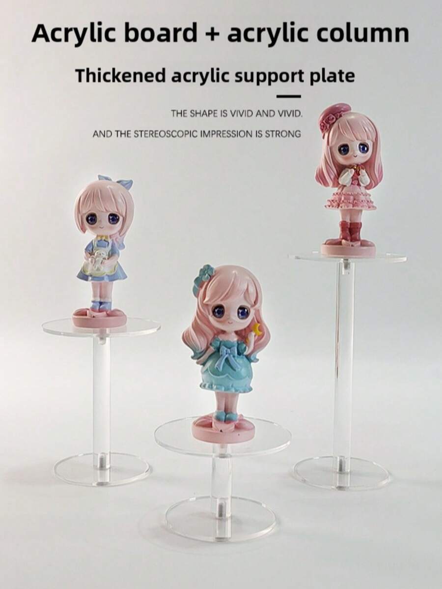 1/3PCS Multi-Functional Transparent Acrylic Display Perfume Shelf, Handmade Transparent Display Table Display Shelf, Desktop Storage Shelf, Suitable For Desktop Display, Office Display, Collection Storage