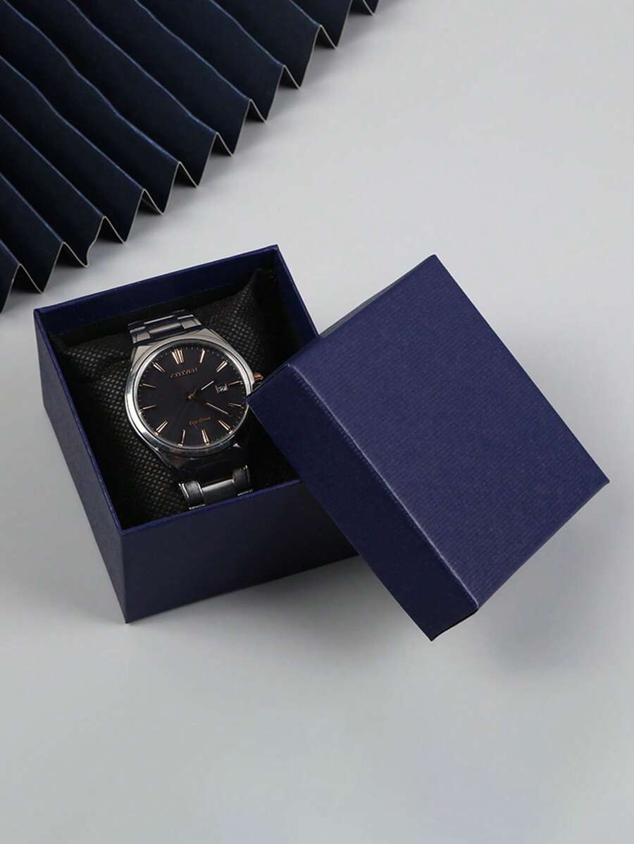 1 Stück einfache einfarbige Uhraufbewahrungsbox, Schmuckorganizer, Geschenkidee zum Valentinstag, Hochzeitsfeier Gastgeschenk