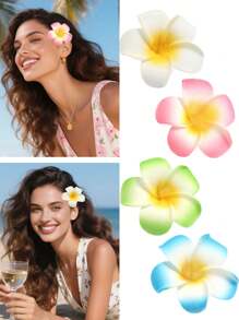 4 peças de plumeria