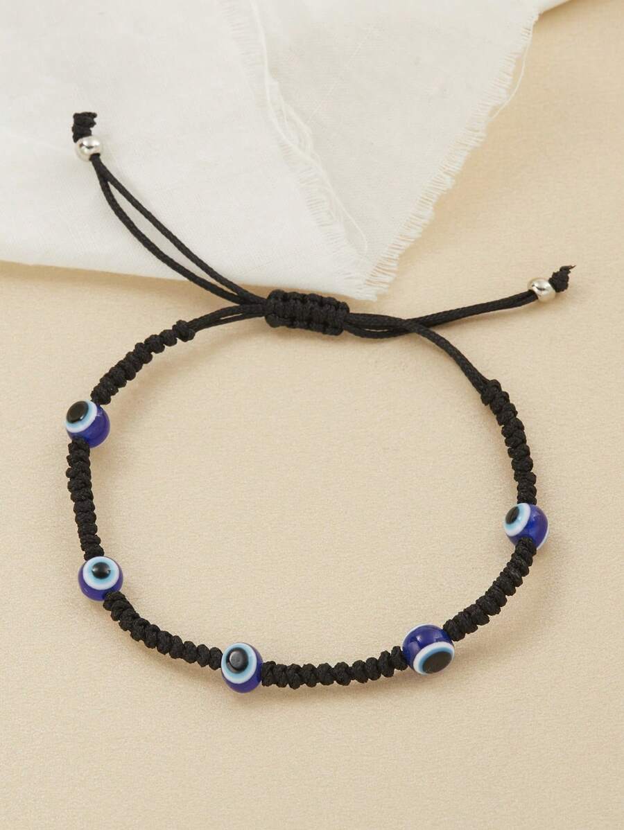 1 Stück buntes quadratisches Armband, handgewebtes Armband im bohemien Stil, modisches, elegantes und vielseitiges Paararmbband, geeignet für Strandurlaub und den täglichen Lässig Tragejeans, verstellbar