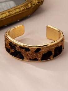 Estampa de leopardo aberta