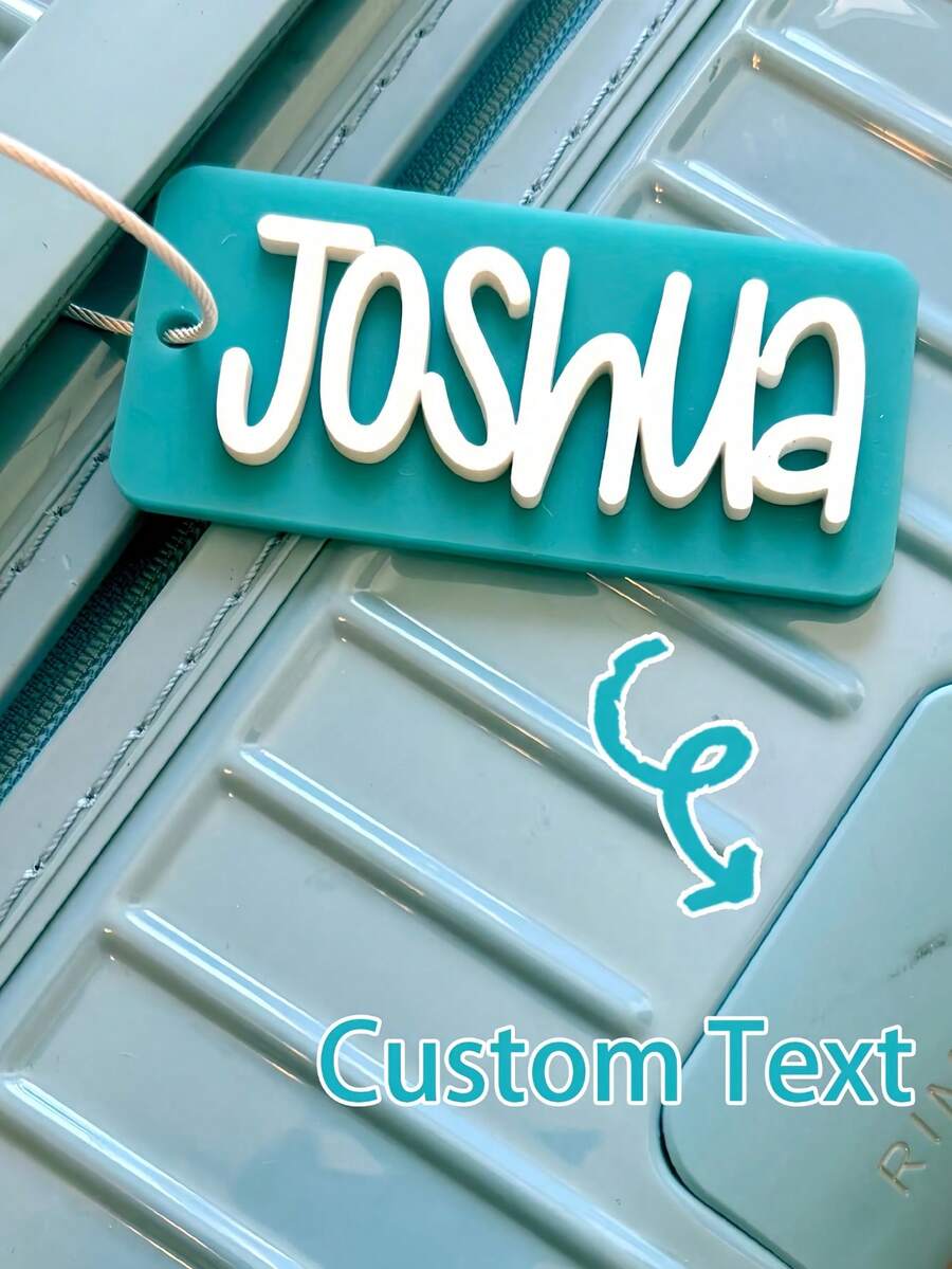 Personalized Retro Name Acrylic Keychain, Acrylic Name Tag, Backpack Name Tag, Diaper Bag, Custom, Lunchbox Name Tag, Luggage Tag