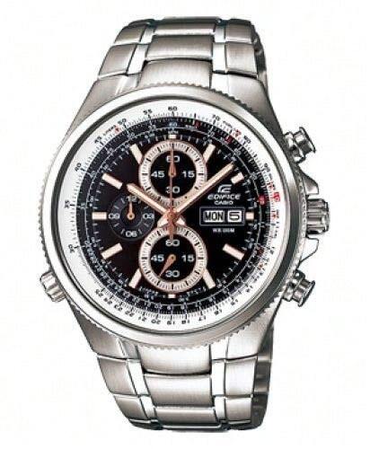 Casio Casio Men's Quartz Watch, Silver Case, Silver Strap, Pointer Display, 3-Hole Dial Design, Suitable For Daily Use, Sports And Other Occasions EFR-506D-5AVDF